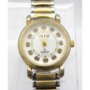 Women Manhattan by Croton Quartz WR Analog 24mm Round Watch (I36) "New Battery"